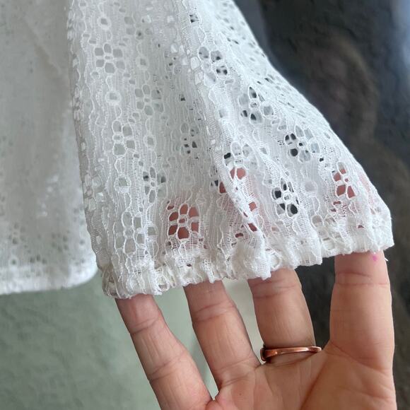 Vintage handmade lace half sleeve bolero size small - Picture 3 of 4